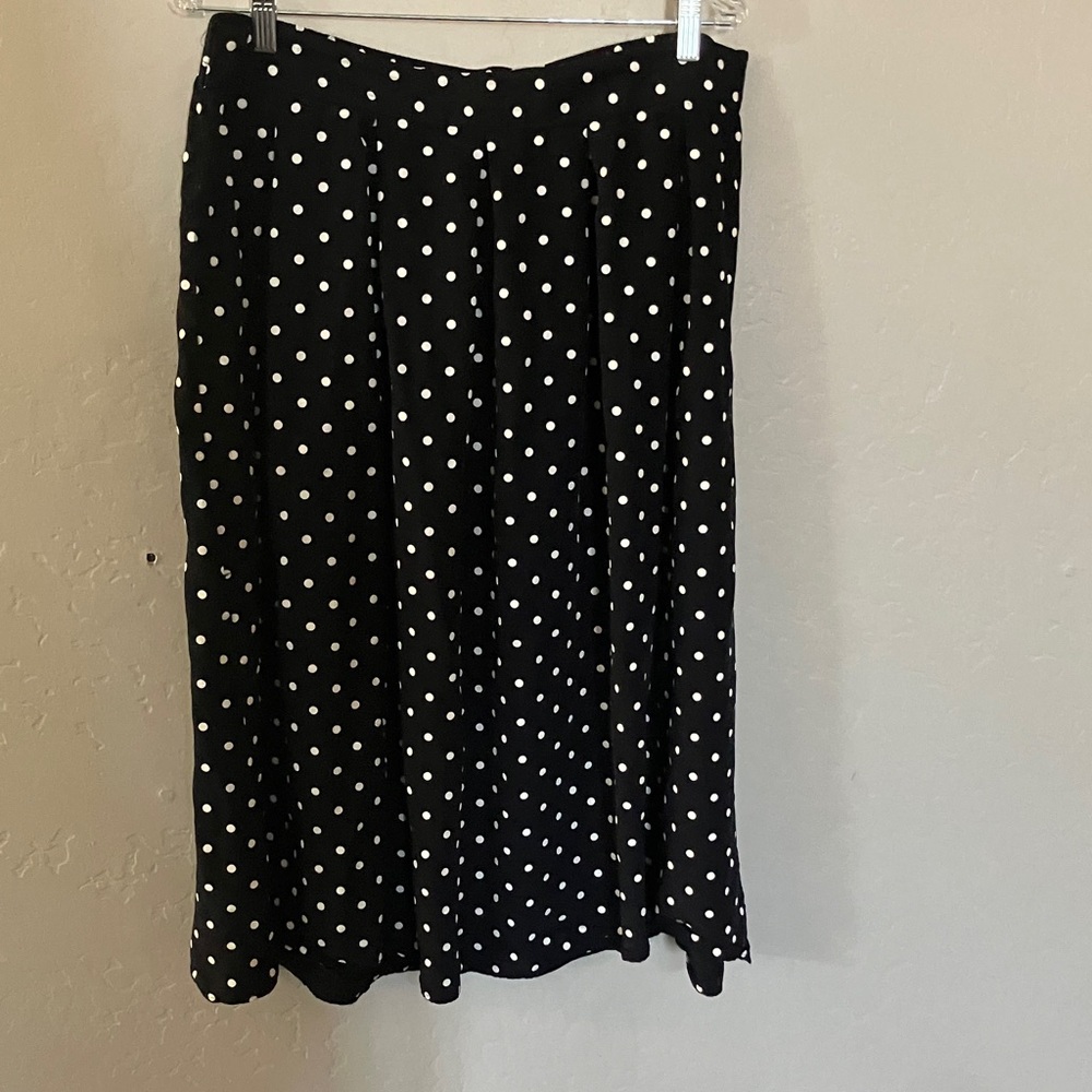 Polka Dot Black Skirt
